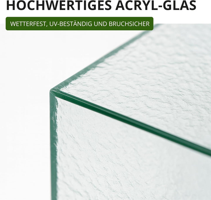 StarK® Iced Acrylglas Dekosäule Premium Blumenständer [belastbar bis 30kg] Blumensäule,Pflanzenständ