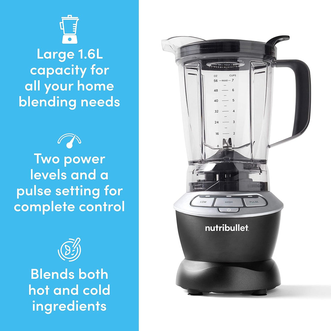 nutribullet Blender 1,6 l Krug mit 2 Geschwindigkeiten und Puls-Nährstoffextraktionstechnologie, Kun