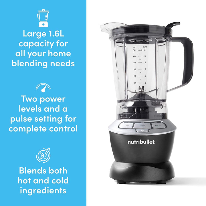 nutribullet Blender 1,6 l Krug mit 2 Geschwindigkeiten und Puls-Nährstoffextraktionstechnologie, Kun