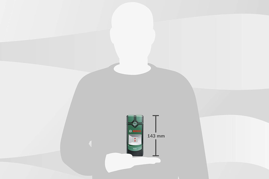 Bosch Ortungsgerät Truvo (Ein-Knopf-Bedienung für einfache Nutzung, Strom & Metall