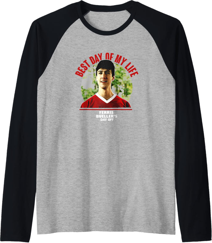 Ferris Bueller's Day Off Best Day Of My Life Photoreal Raglan