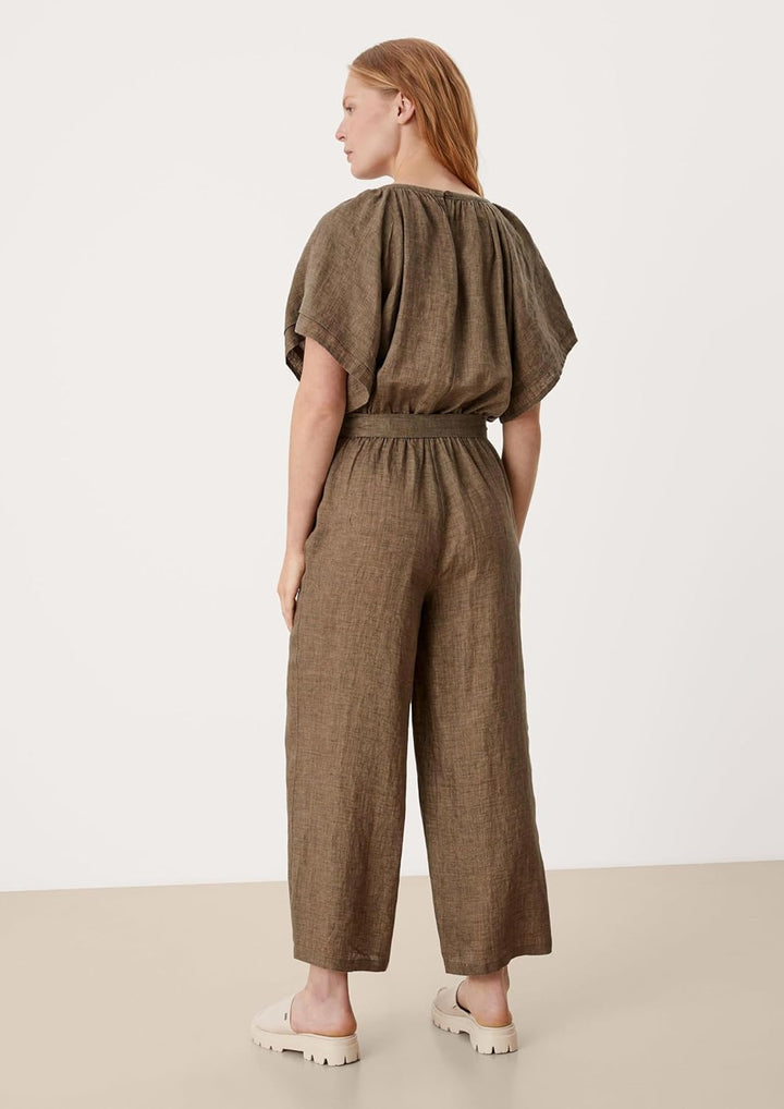 s.Oliver Jumpsuit aus Leinen 38 salbeigrün, 38 salbeigrün