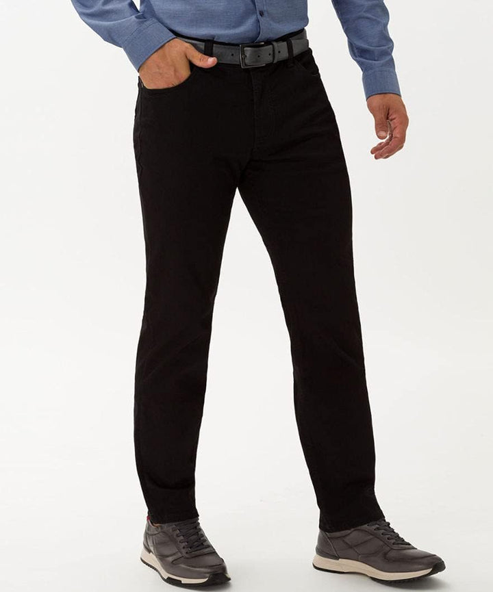 EUREX by BRAX Herren Regular Fit Jeans Hose Style Luke Stretch Baumwolle 38W / 34L Schwarz, 38W / 34