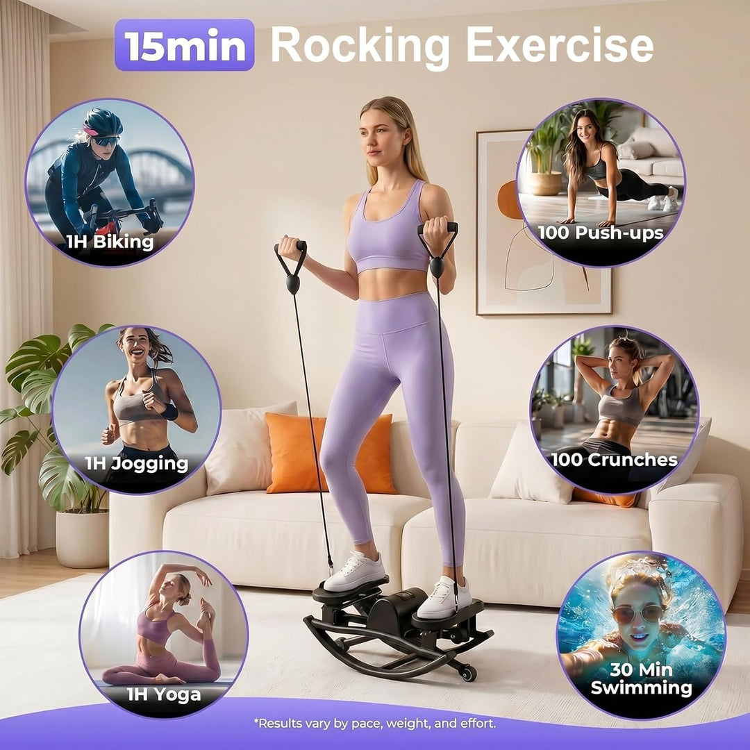 Upgraded Rock Stepper für Zuhause, Seitliche Bewegung Home Twist Stepper Side Steppers Leiser Gelenk