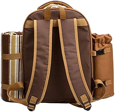 apollo walker Picknickrucksack für 2 Personen Picknick Rucksack Hamper Kühltasche mit Geschirr Set &