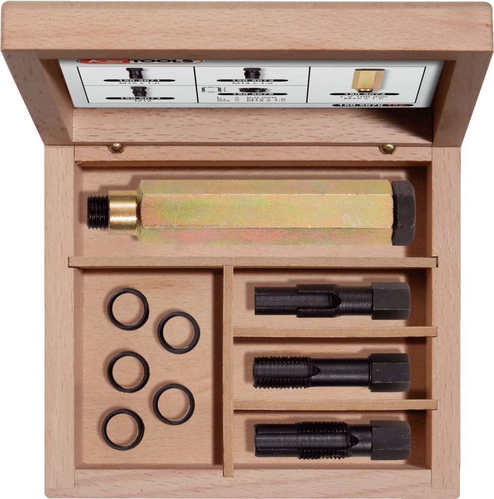KS Tools 150.5070 THREADfix Reparatur-Satz M12x1,5 f.Lambdasonden,9-tlg.