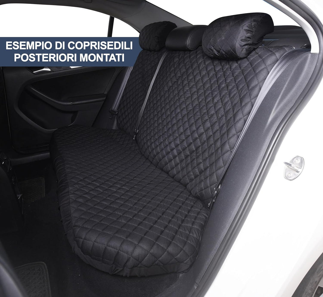 Auto Accessori Lupex A21 Universal Auto Sitzbezug Schonbezüge Vorne Hinten (Komplettset, Schwarz) Se