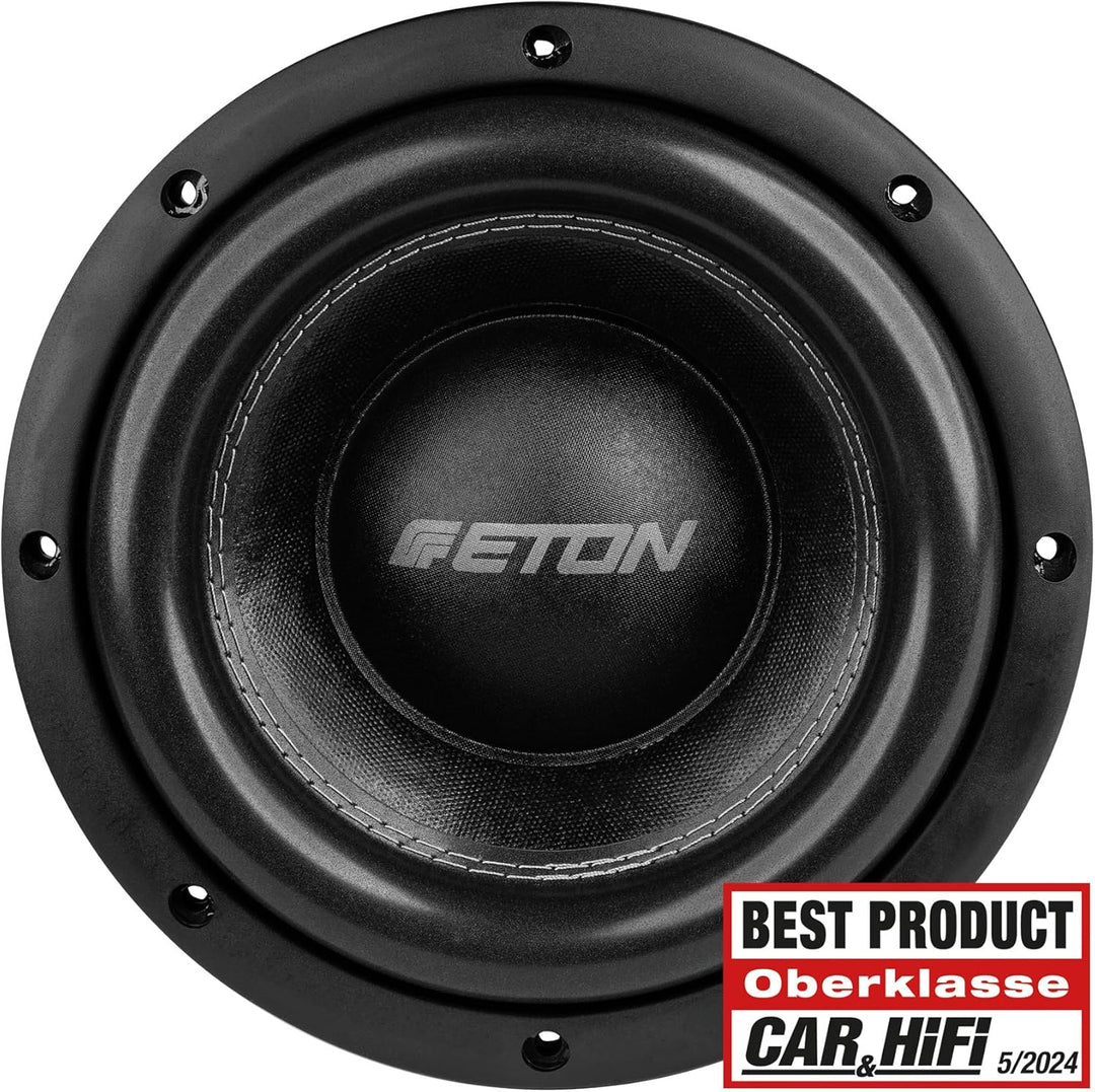 ETON MW 8 – Kraftvoller 20 cm / 8 Zoll Subwoofer, Langhub Bass fürs Auto, Tiefton Lautsprecher mit F