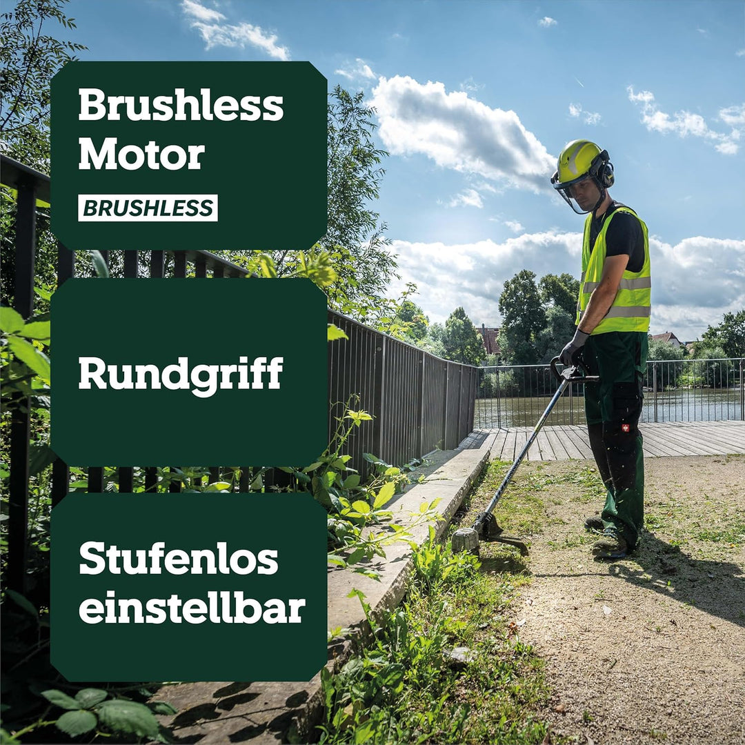 metabo Akku-Freischneider FSD 36-18 LTX BL 40 – 601610850 – Leiser Rasentrimmer mit Rundgriff, Metab