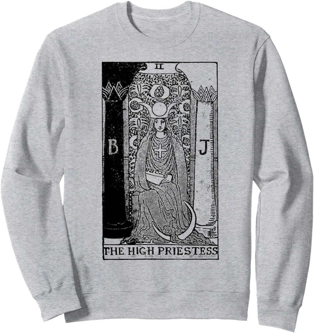 Vintage High Priestess Tarot Card Sweatshirt