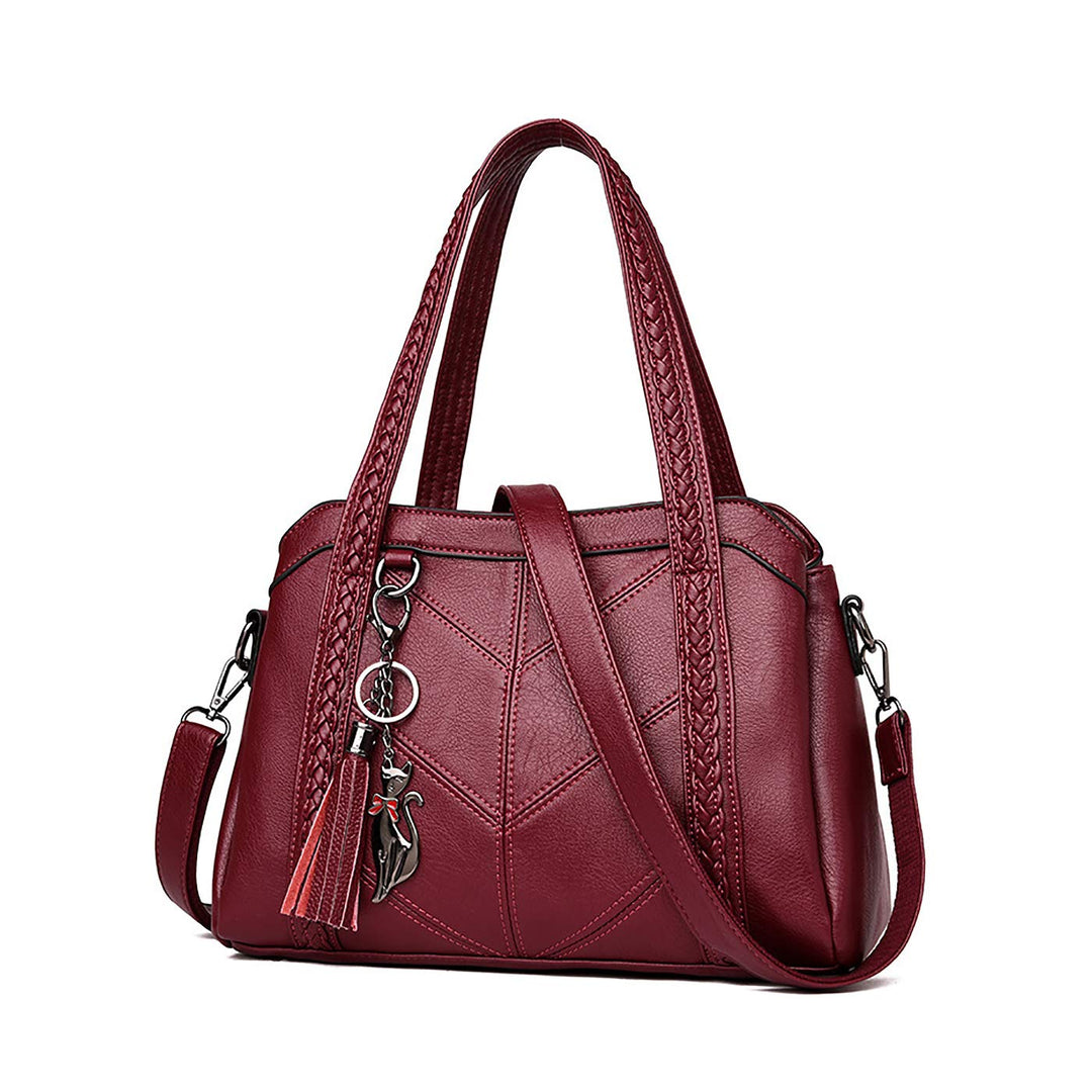 Coolives Damen Hobo Schultertasche Tasche mit Schultergurt Umhängetasche Handtasche aus PU-Leder EIN