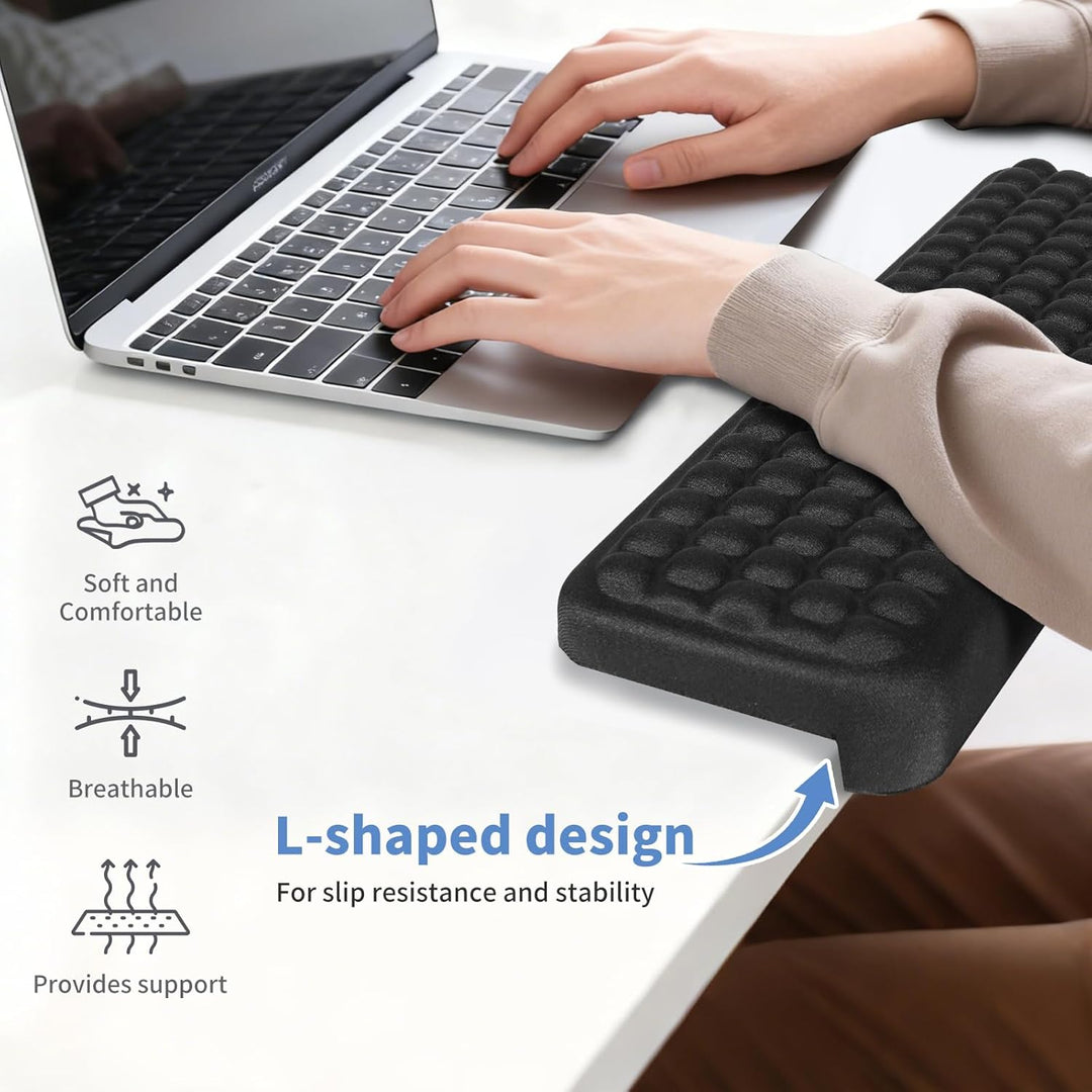 L-Förmige Handballenauflage und Ellenbogenauflage für Schreibtisch, 2 Stück Ergonomische Wrist Rest