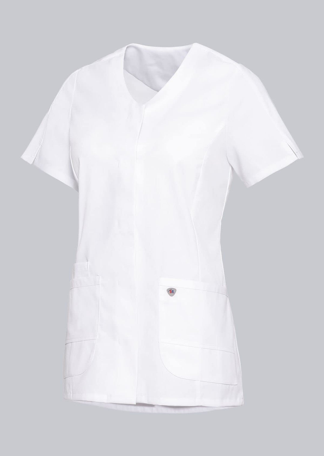 BP 1764-684-0021-3XLn Damen-Kasack, Superleichter Stoff, 200,00 g/m² Stoffmischung mit Stretch, weis