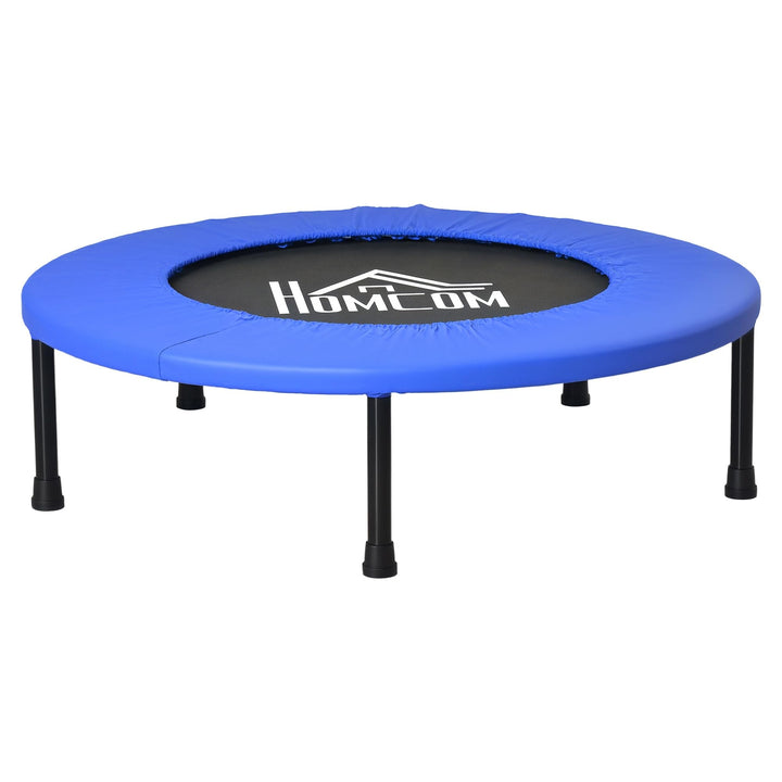 HOMCOM 32" Trampolin für Zuhause mit Sicherheitspolster, Blau &amp; Schwarz