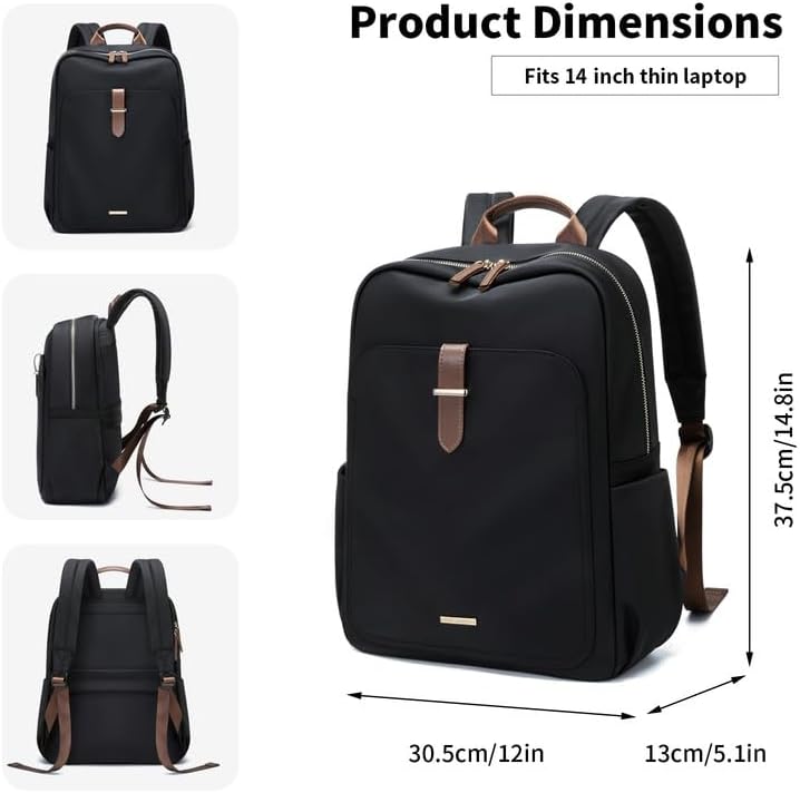 GOLF SUPAGS Laptop Rucksack Damen Elegant 14 Zoll Schulrucksack Herren Tagesrucksack Wasserdicht Sch