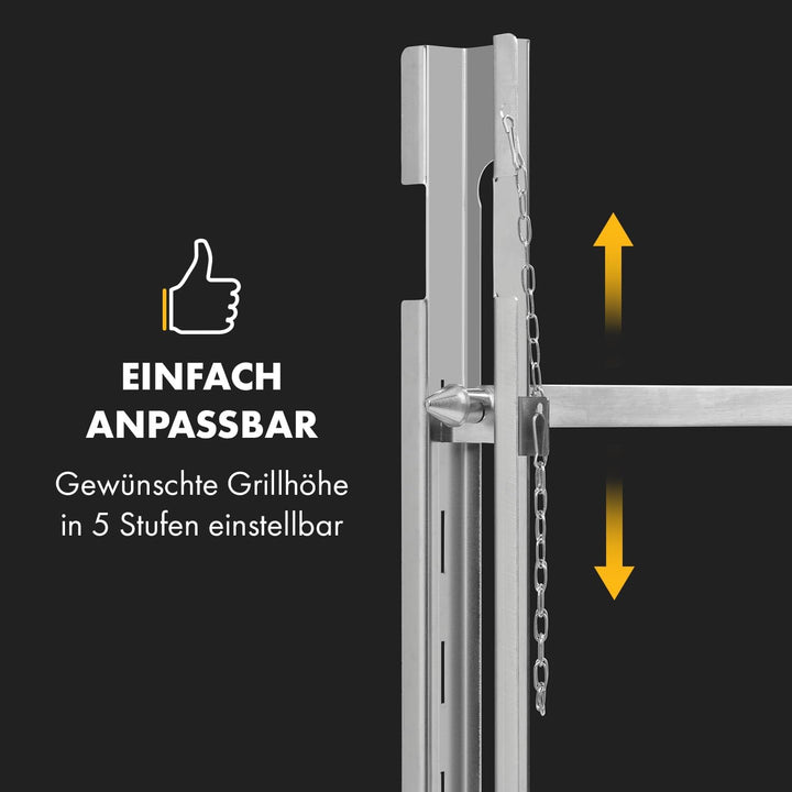 Klarstein Rotisserie Grill Mit Motor, Elektrischer Drehspiess, Grosser Spiessgrill für Hähnchen & Sp