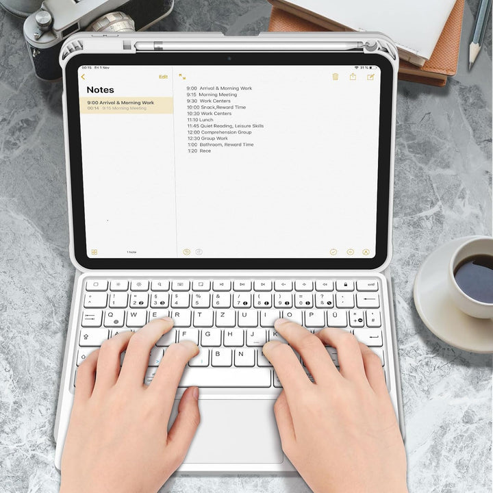 FINTIE Tastatur Hülle für iPad 11. Generation 2025 11", iPad 10. Generation 2022 10.9" Schutzhülle m