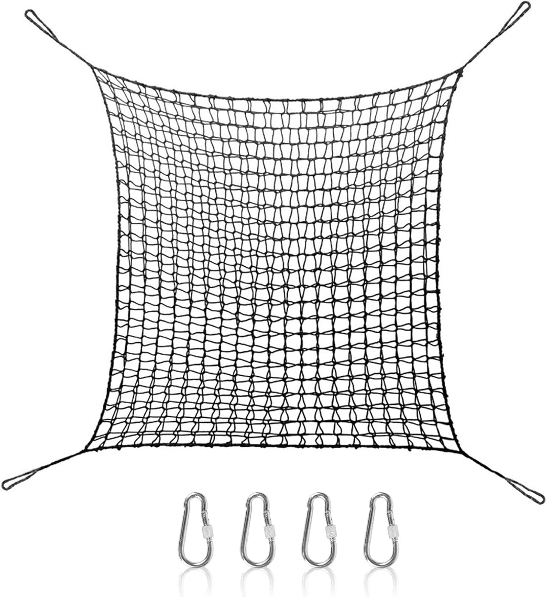 Doppeltschichten Kletternetz, Kinder Sicherheitsnetz Klettergerüst Netz Kinder Schaukel Garten, 1x3