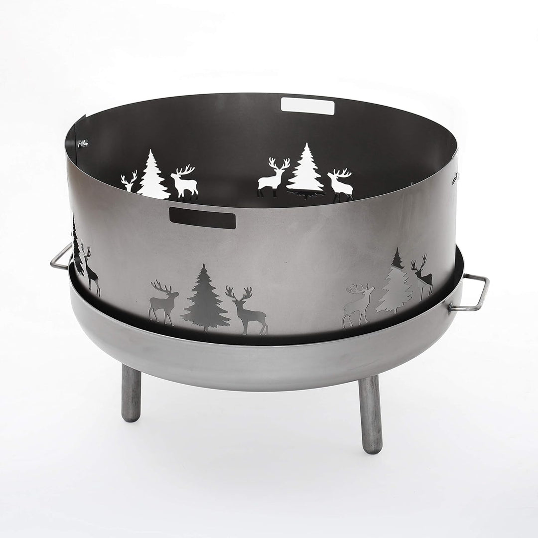Czaja Stanzteile Funkenschutz mit Wildmotiv passend für alle Feuerschalen Ø 60 cm und Ø 55 cm