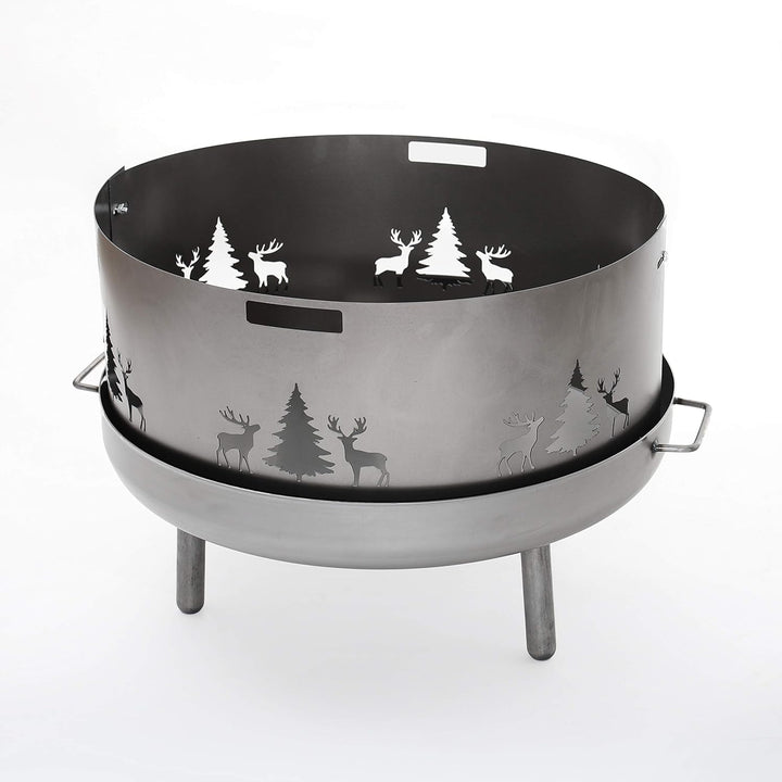 Czaja Stanzteile Funkenschutz mit Wildmotiv passend für alle Feuerschalen Ø 60 cm und Ø 55 cm