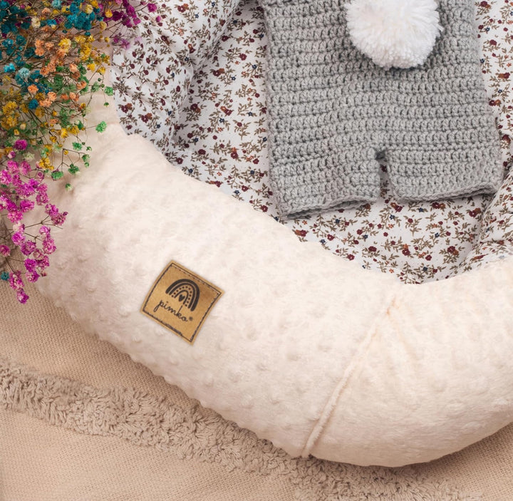 PIMKO Babynest 2 seitig Minky Babynestchen für Baby Kuschelnest Babykokon für Säuglinge und Neugebor