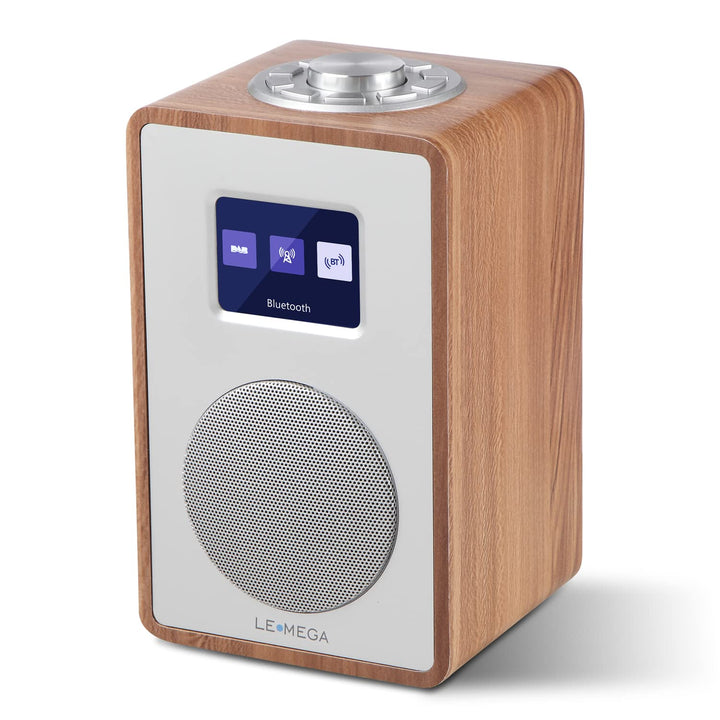 LEMEGA CR4 DAB/DAB+ und UKW Digitalradio,Bluetooth Lautsprecher, DAB Radio,Doppelwecker,Küchen/Schla