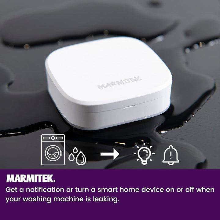 Zigbee Wassermelder Drahtlos - Marmitek Sense MA Flood Sensor - Drahtlos - Wireless Water Leak Detec