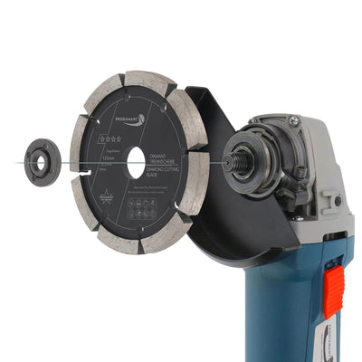 PRODIAMANT Fugenfräser ø 125 mm Breite 10mm für Mörtel Beton Mauerwerk und Putz 10mm Diamantsegment