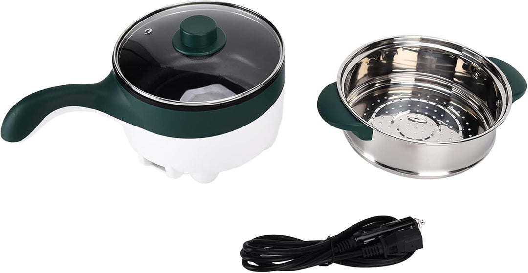 TARSHYRY Elektrischer Hot Pot, 2 L, Edelstahl, Multifunktional, Tragbar, Dampfgarer für Zuhause, Aut