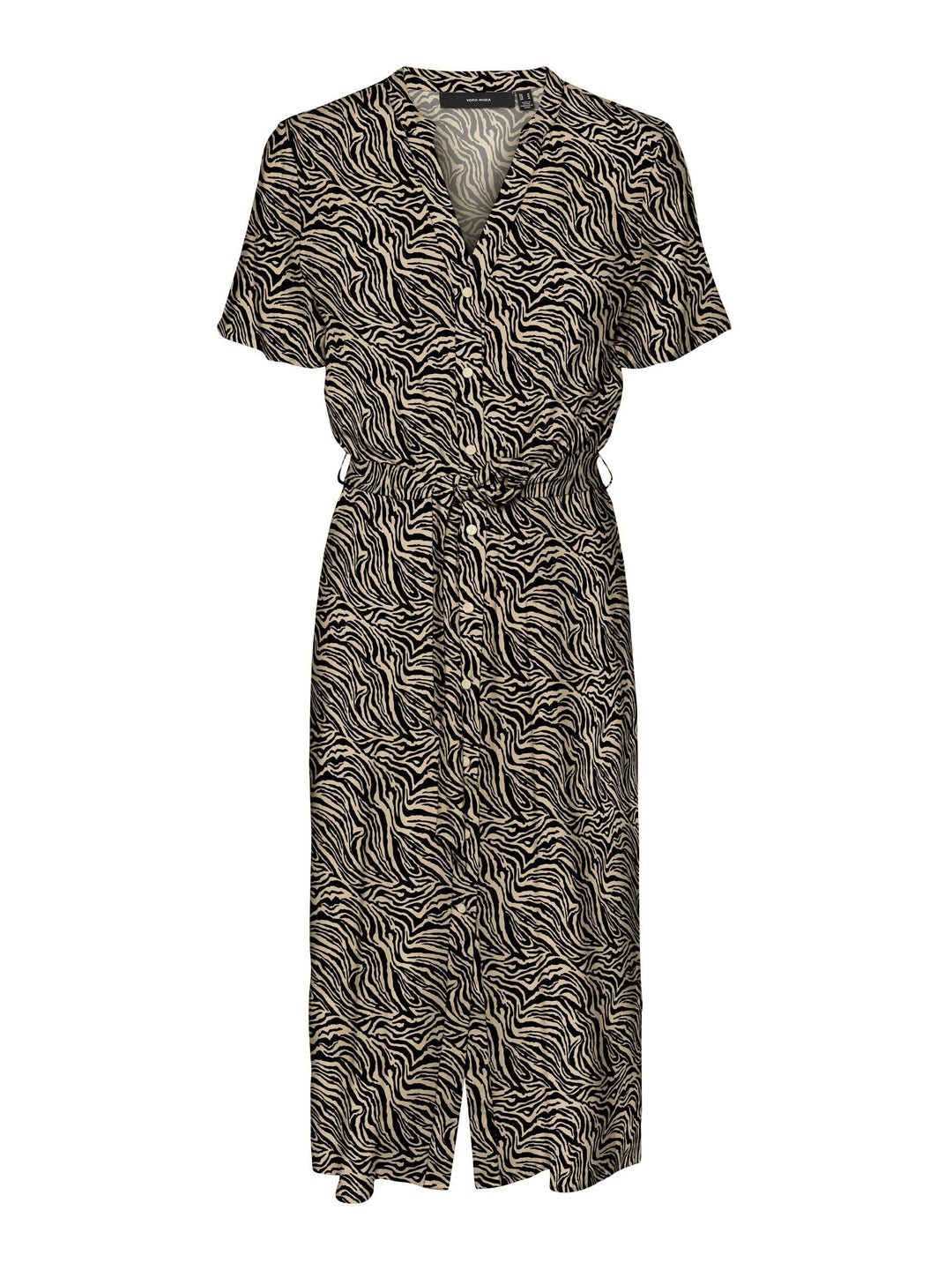 VERO MODA Female Kleid VMVICA Midikleid M Nomad/Aop:zebbi, M Nomad/Aop:zebbi