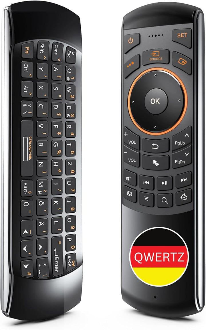 Orbsmart AM-1 kabellose Airmouse mit Deutscher Tastatur/Gyro-Funktion/Infrarot Learning-Funktion - i