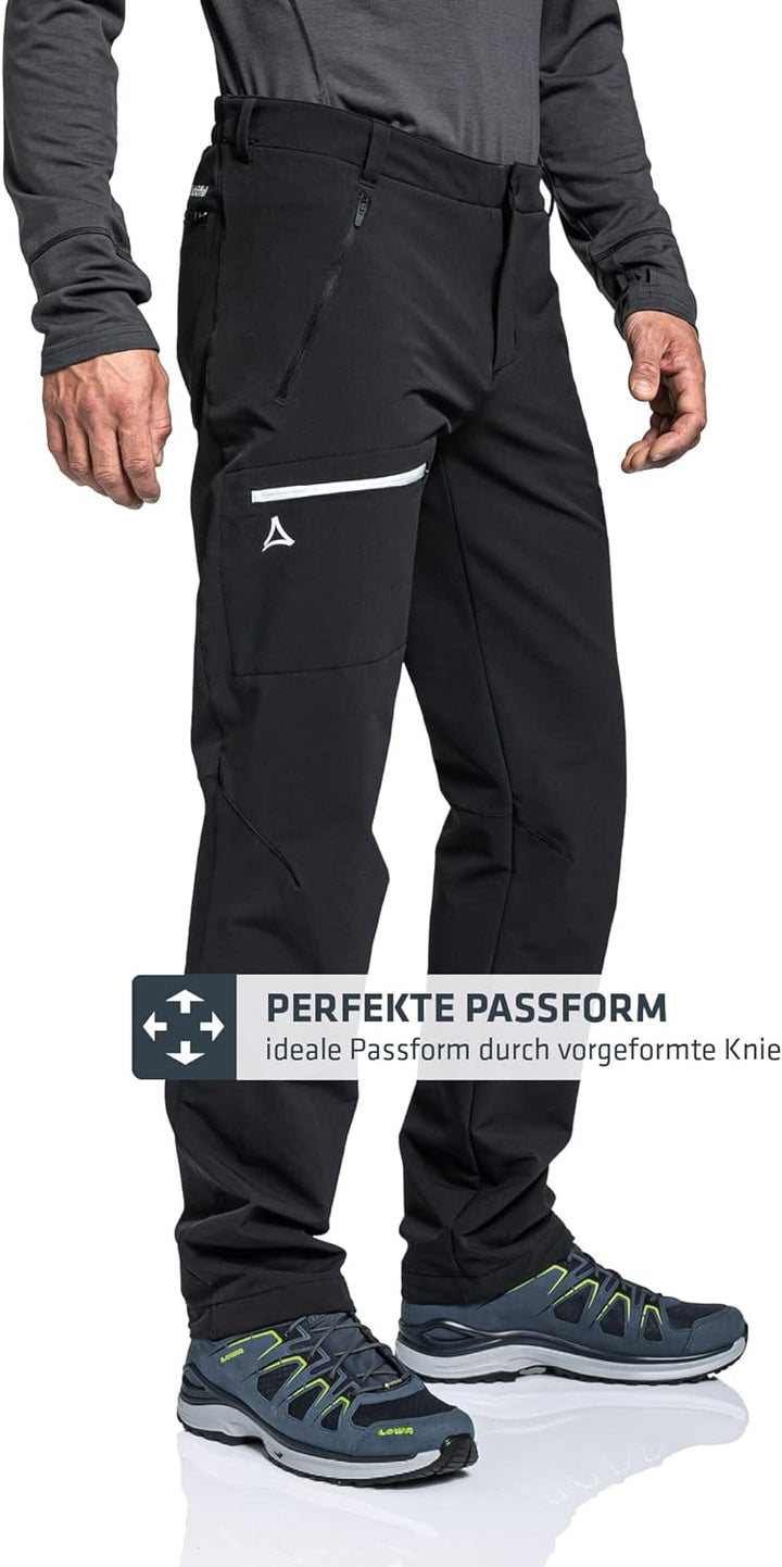 Schöffel Herren Pants Folkstone Warm M, warme Wanderhose mit 4 Wege-Stretch, wasserabweisende Thermo