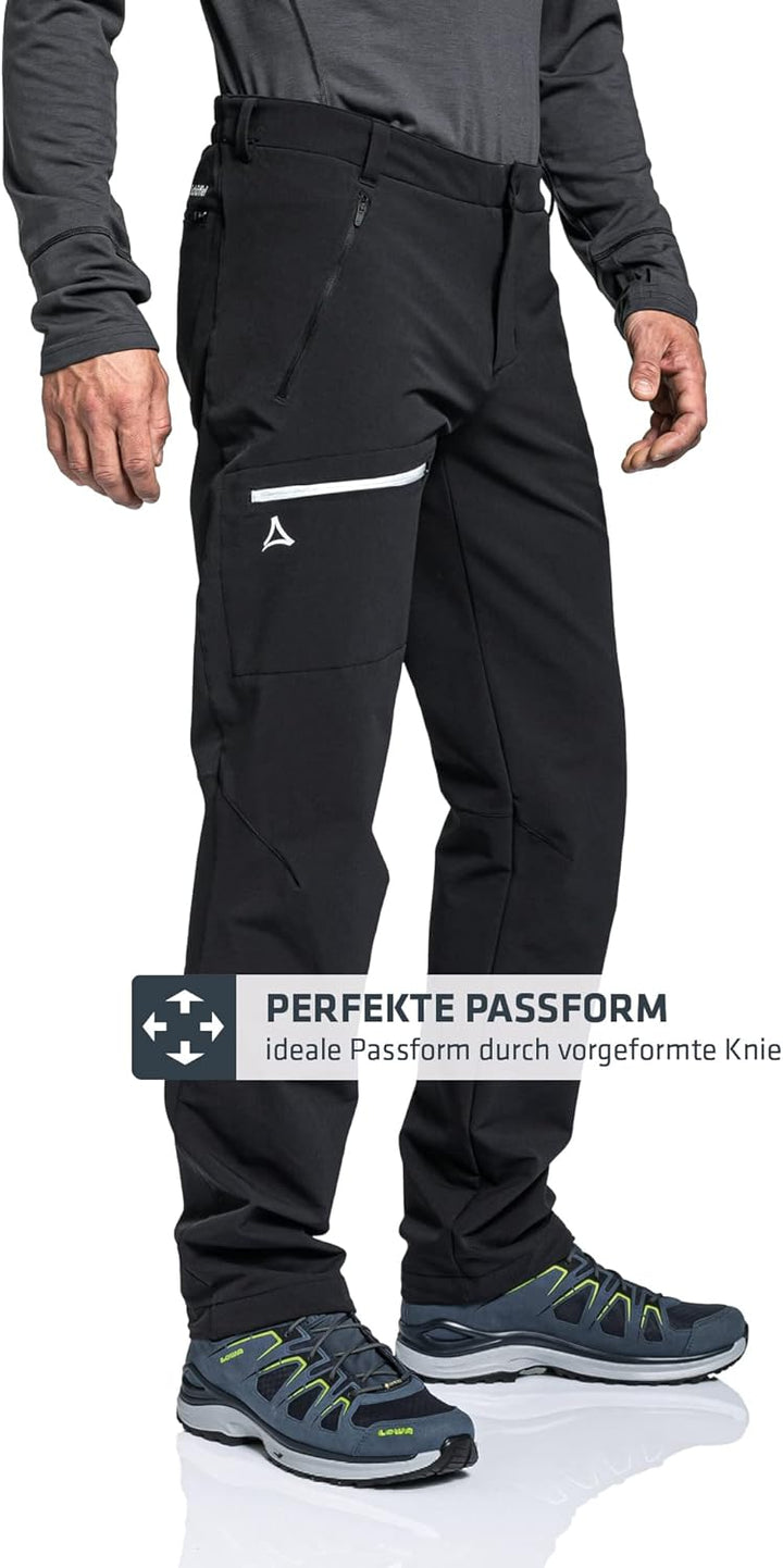 Schöffel Herren Pants Folkstone Warm M, warme Wanderhose mit 4 Wege-Stretch, wasserabweisende Thermo