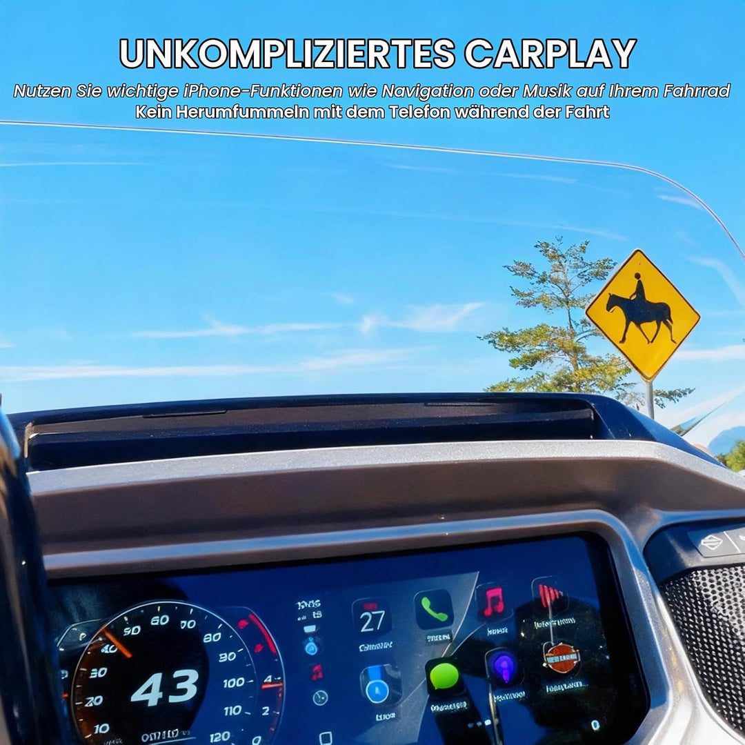 MaedHawk Bypass 2.0 Motorrad CarPlay Aktivierungsadapter – Bluetooth 5.4 Headset Bypass mit 45W USB-