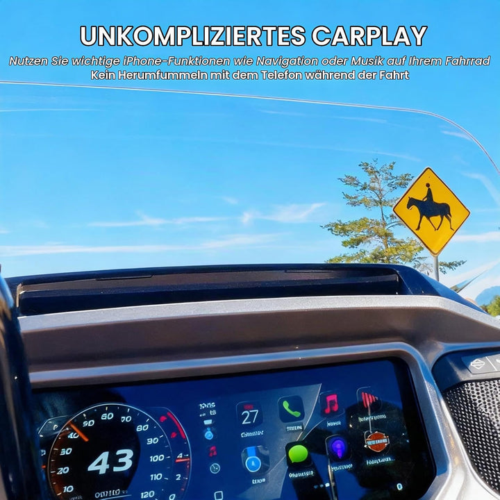 MaedHawk Bypass 2.0 Motorrad CarPlay Aktivierungsadapter – Bluetooth 5.4 Headset Bypass mit 45W USB-