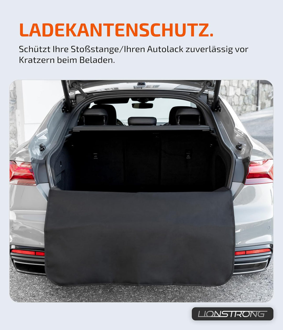 Ladekantenschutz Kofferraum [GEPOLSTERT & WASSERDICHT] – Universelle Schutzmatte geeignet vom Kleinw