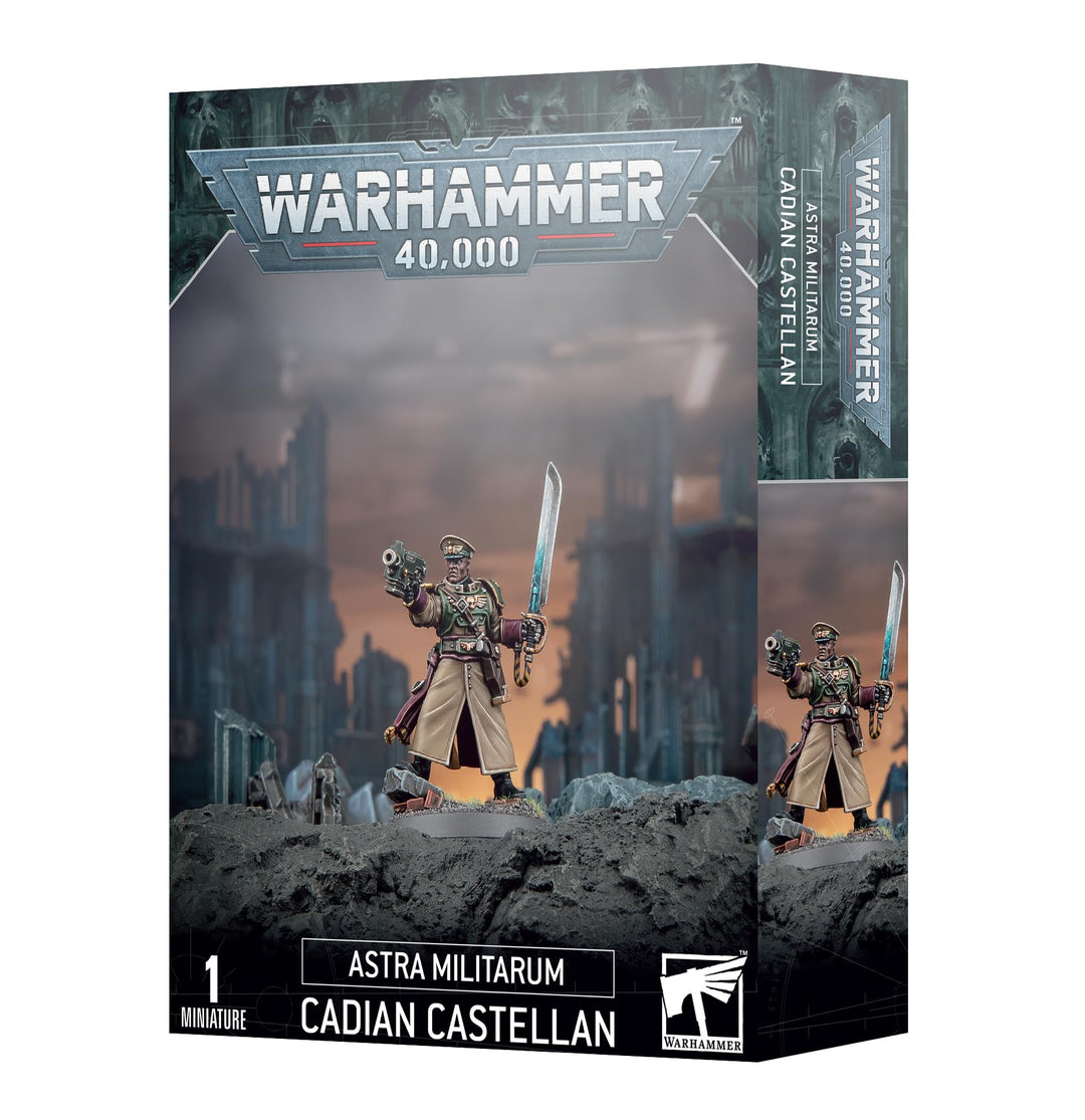 Games Workshop - Warhammer 40.000 - Astra Militarum: Cadian Castellan, Schwarz