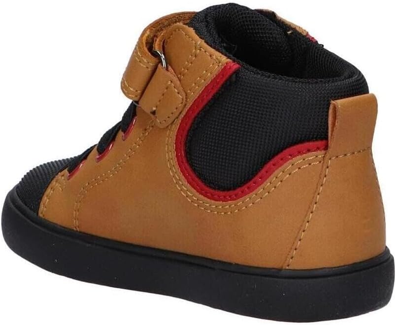 Geox Jungen B Gisli Boy B Sneaker 21 EU Dk Yellow Black, 21 EU Dk Yellow Black