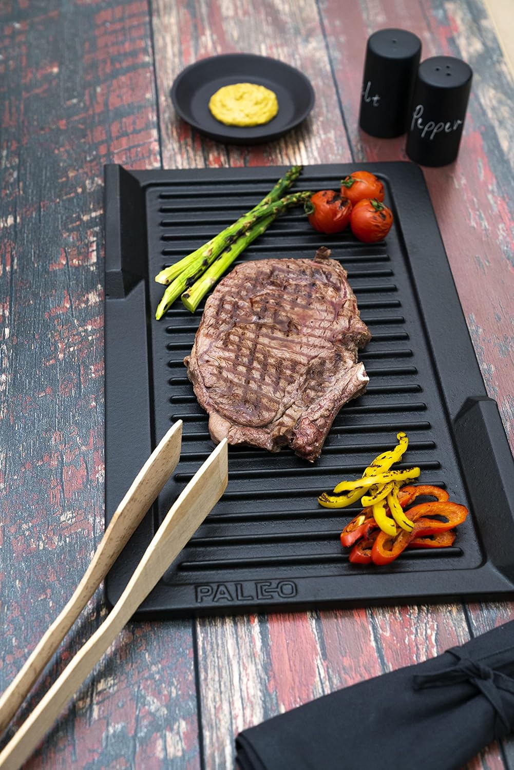 Silverline GRP 100 Grillplatte Bratplatte Grillpfanne Gusseisen Induktion