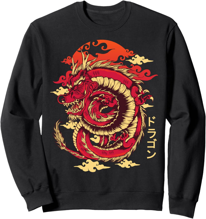 Chinesischer Dragon Japanische Kunst Tokyo Drache Sweatshirt