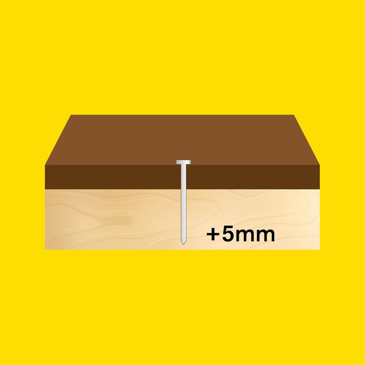 Rapid Nägel Typ 8, 50 mm Stauchkopfnägel 18 Ga, 2.800 Stück 50 mm Grosspackung │ Kunststoffbox Galva