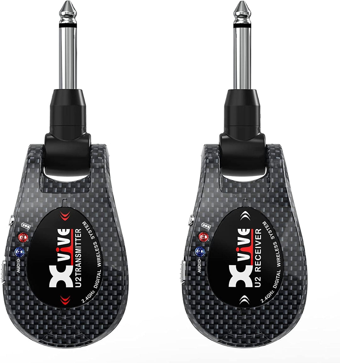 Xvive U2 Drahtloses Gitarren system 2,4 GHz Wireless Gitarren Sender Empfänger für E-Gitarre, Bass,