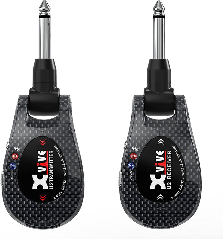 Xvive U2 Drahtloses Gitarren system 2,4 GHz Wireless Gitarren Sender Empfänger für E-Gitarre, Bass,