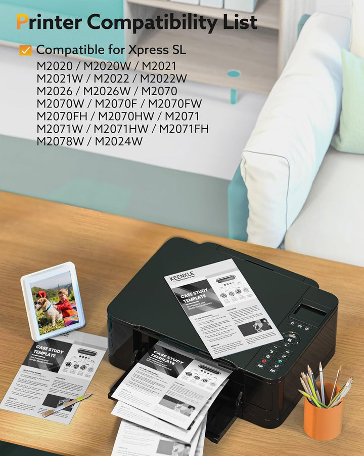 KEENKLE MLT-D111S D111L Kompatible für Samsung Xpress m2070w Toner D111S MLTD111S Schwarz für Samsun