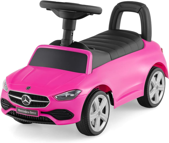 COSTWAY Mercedes-Benz Rutschauto, Rutschfahrzeug mit Stauraum unter dem Sitz, Schiebauto mit Hupe &