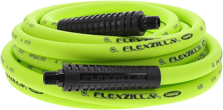 Legacy Flexzilla 3/8 by 50 Zilla grün Air Schlauch mit 1/4 Enden, HFZ3825YW2 3/8" (inches) x 25' (fe