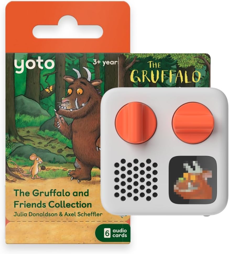Yoto Mini (2024 Edition) + Gruffalo Bundle – Kids Screen-Free Bluetooth Audio Player, All-in-1 Trave