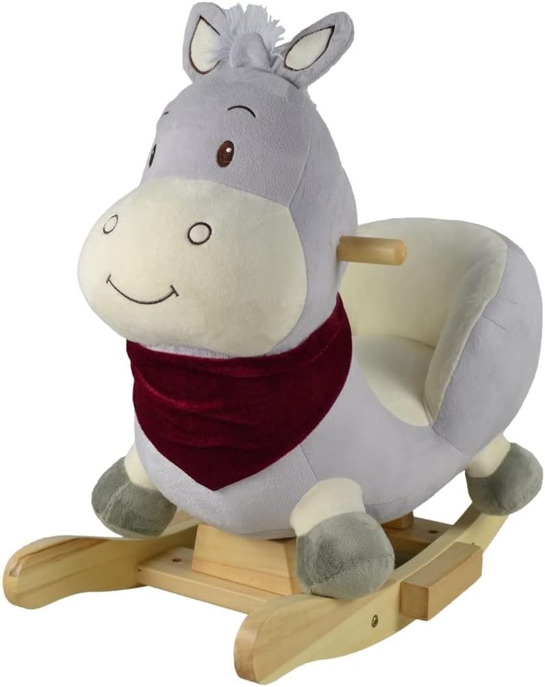 Knorrtoys 40375 Schaukeltier Paul Donkey Grey mit Sound