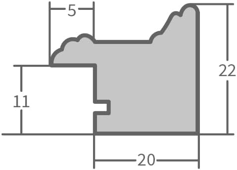 WANDStyle Bilderrahmen Schwarz, gemasert 30x45 cm aus Holz im Landhaus-Stil zum Aufhängen, Posterrah