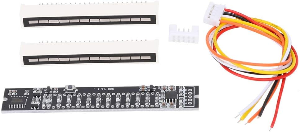Oumefar Mini DIY Dual 12-stufige Stereo-Musik-Audiospektrum-Pegelanzeige VU-Meter-Verstärkerplatine